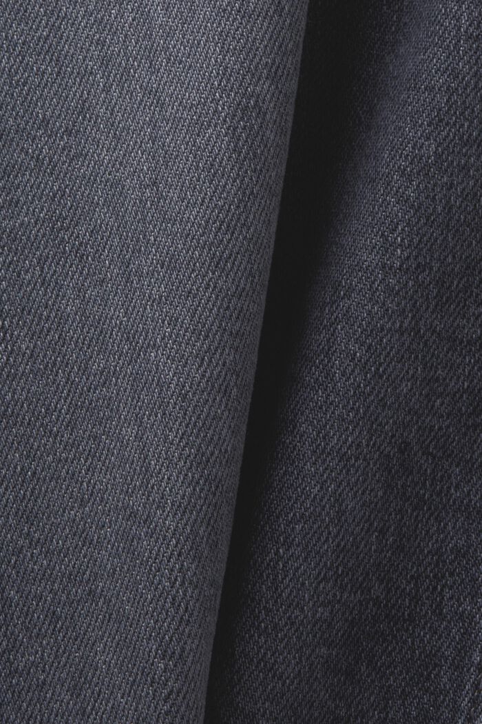 Raka jeans med medelhög midja, BLACK MEDIUM WASHED, detail image number 6