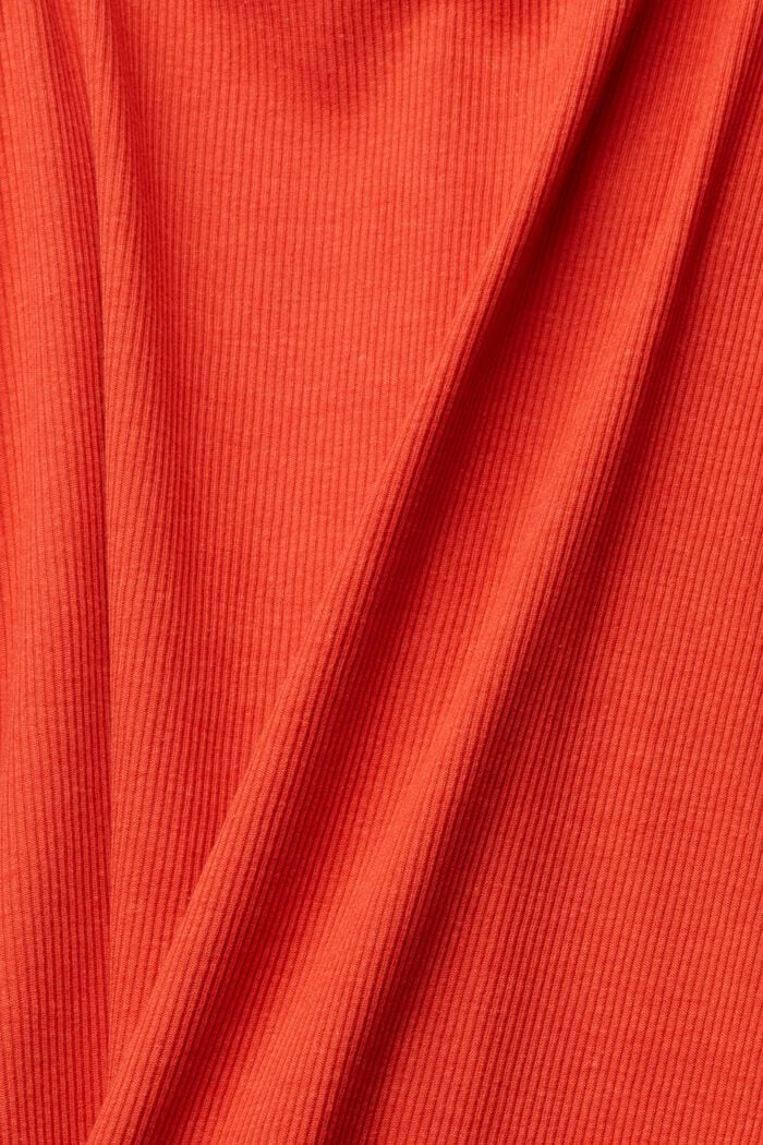 Linne med spets, ORANGE RED, detail image number 4