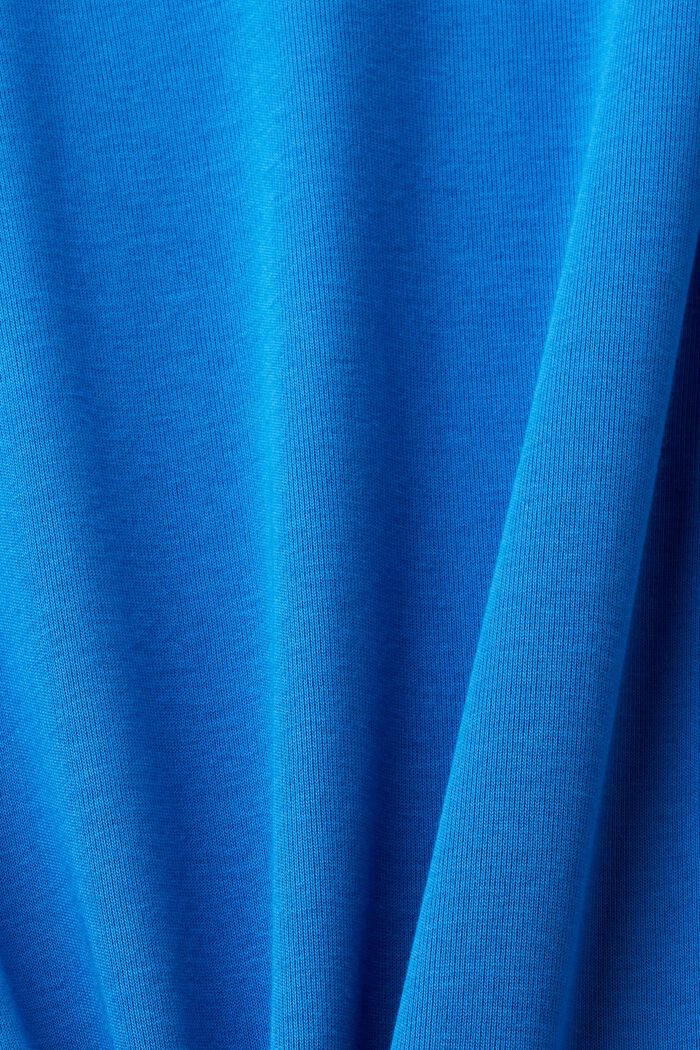 Långärmad bomullstopp, BRIGHT BLUE, detail image number 6