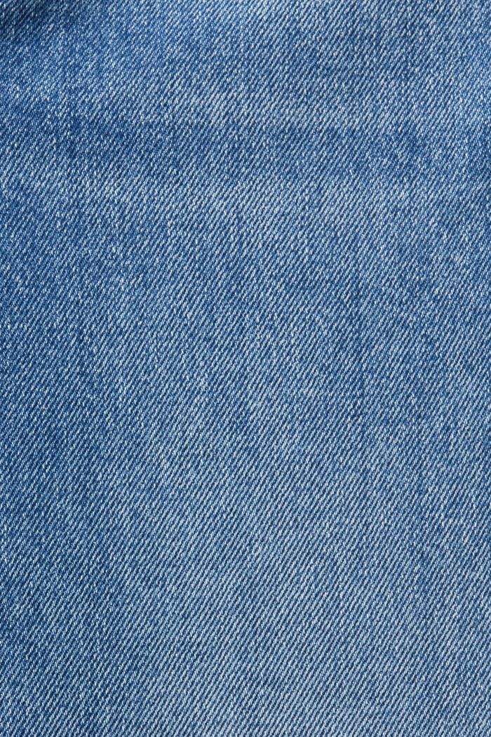 Jeans med medelhög midja och raka ben, BLUE LIGHT WASHED, detail image number 6