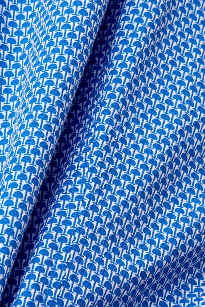 Helmönstrad skjorta med smal passform, BLUE, detail image number 5