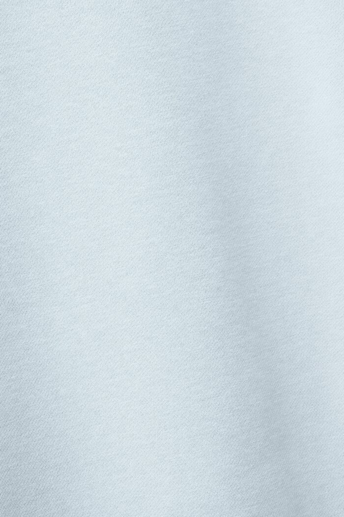Unisex-sweatshirt i bomullsfleece med logo, PASTEL BLUE, detail image number 7