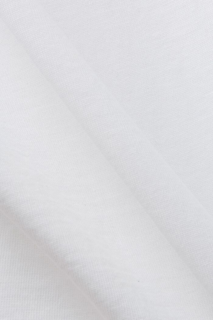 T-shirt i ekobomull med geometriskt tryck, WHITE, detail image number 5