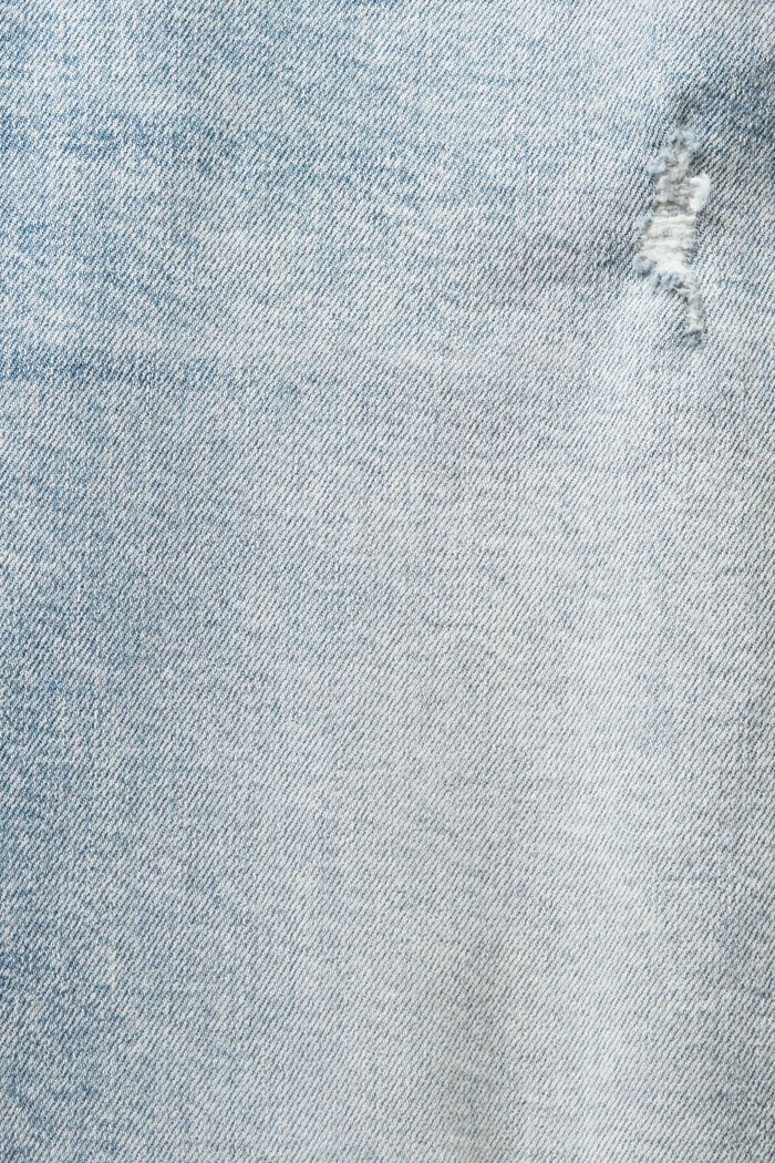 Raka jeans med medelhög midja, BLUE LIGHT WASHED, detail image number 5