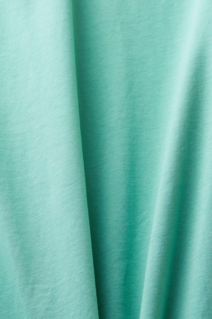Rundringad T-shirt i jersey, DUSTY GREEN, detail image number 5