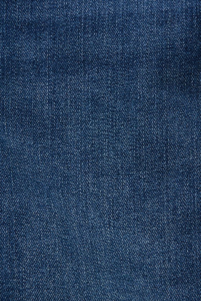 Stretchjeans med smal passform och hög midja, BLUE MEDIUM WASHED, detail image number 5
