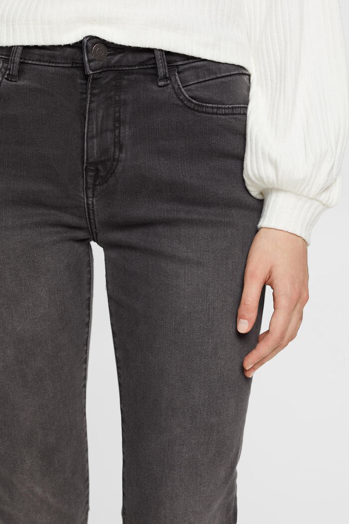 Smala jeans med medelhög midja, GREY DARK WASHED, detail image number 2