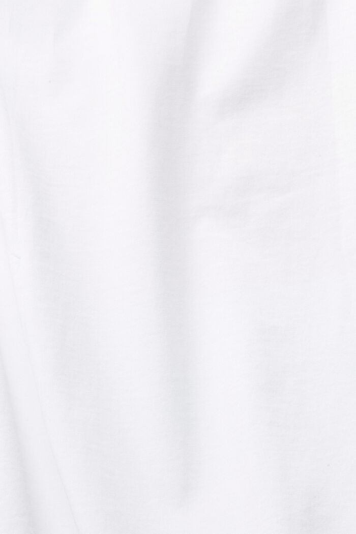 Kort T-shirt med tryck, WHITE, detail image number 4