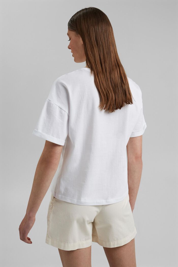 T-shirt med fototryck, 100% bomull, WHITE, detail image number 3