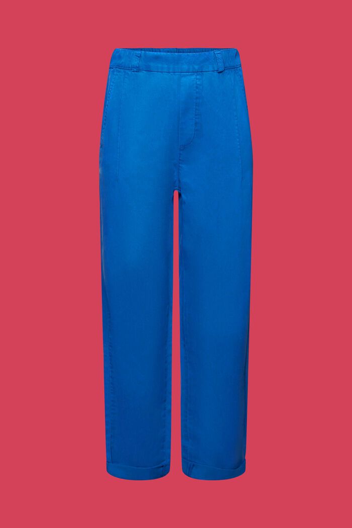 Dra-på-chinos med korta ben, BRIGHT BLUE, detail image number 7