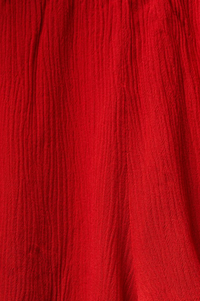 Krinklade strandshorts, DARK RED, detail image number 5