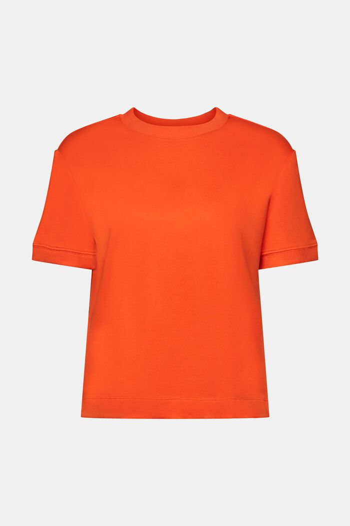 Kortärmad T-shirt med rund ringning, BRIGHT ORANGE, detail image number 5