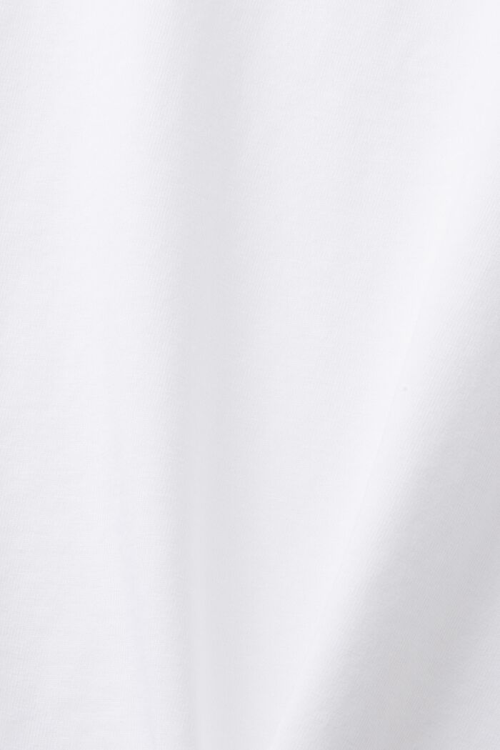 Långärmad jersey-T-shirt, 100% bomull, WHITE, detail image number 5