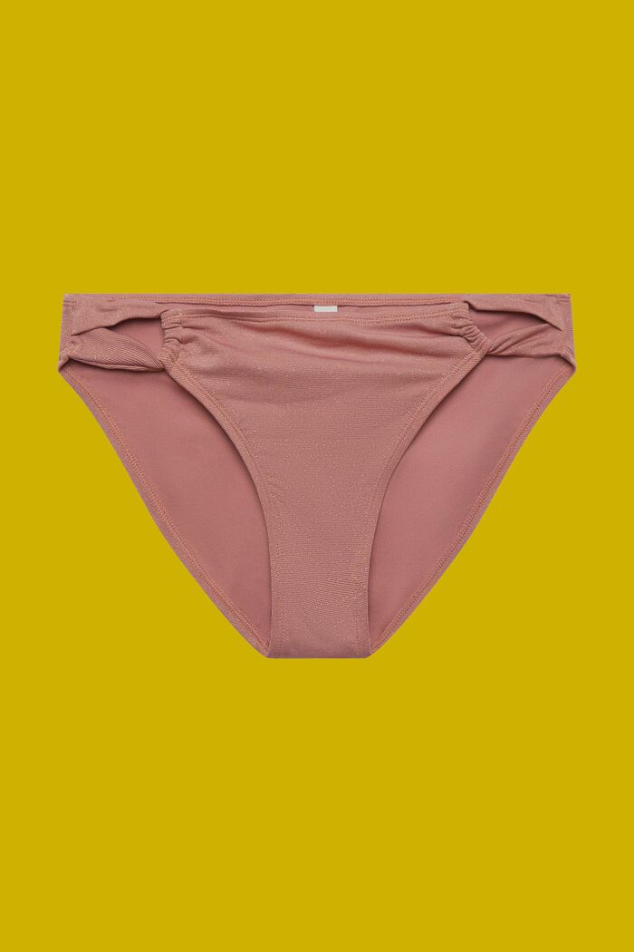 Återvunnet material: glittrande bikiniunderdel, CINNAMON, detail image number 4