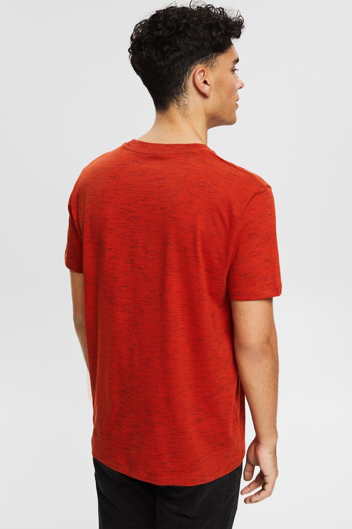 T-shirt i jersey av bomullsblandning, RED ORANGE, detail image number 3