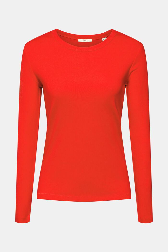 Långärmad T-shirt, RED, detail image number 5