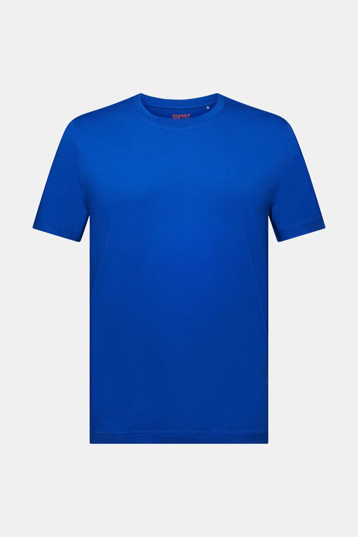 Rundringad T-shirt i jersey, BRIGHT BLUE, detail image number 6