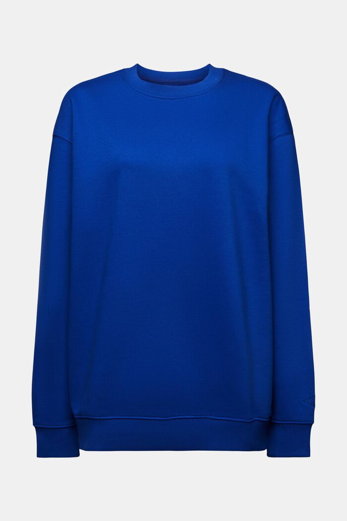 Sweatshirt i bomullsmix, BRIGHT BLUE, detail image number 6