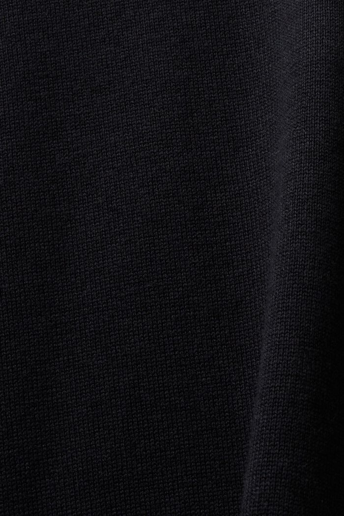 Rundringad stickad tröja, ANTHRACITE, detail image number 5