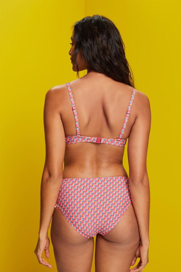 Återvunnet: vadderad bikiniöverdel med bygel, PINK FUCHSIA, detail image number 2