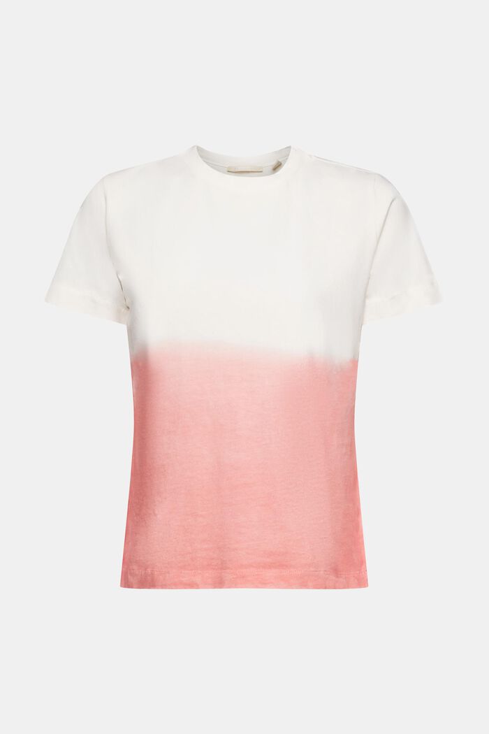 T-shirt med färgskiftningar av bomull, PINK, detail image number 7