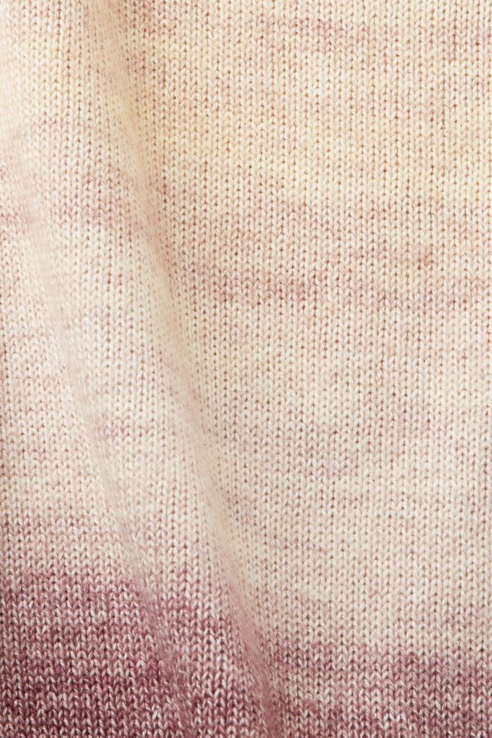 Kortärmad tröja, bomullsblandning, AUBERGINE, detail image number 4