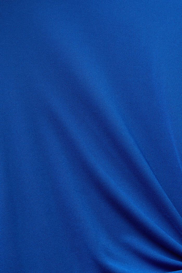 Midiklänning i crêpe med knutdetaljer, BRIGHT BLUE, detail image number 4