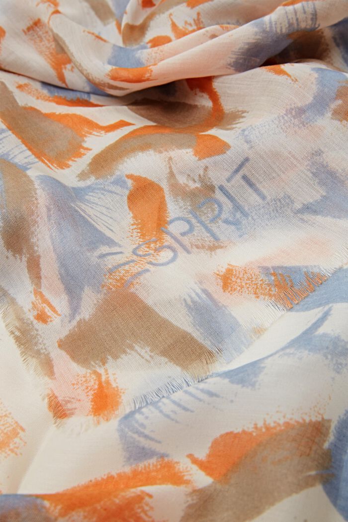 Lätt mönstrad scarf, OFF WHITE, detail image number 1