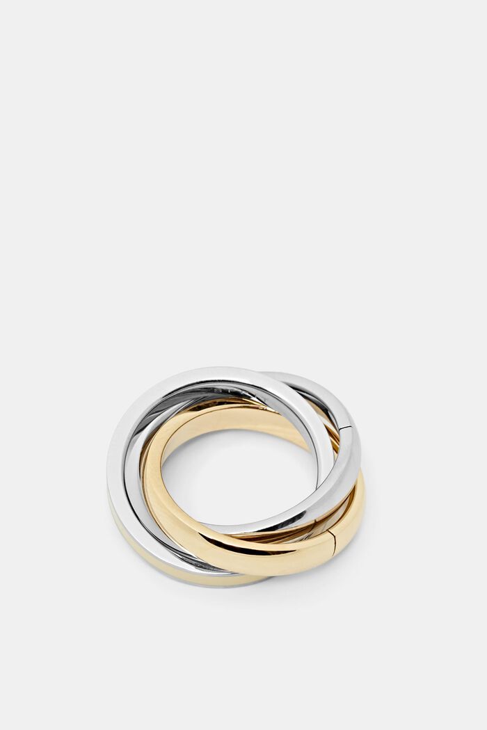 Trio-ring av rostfritt stål, GOLD, detail image number 0
