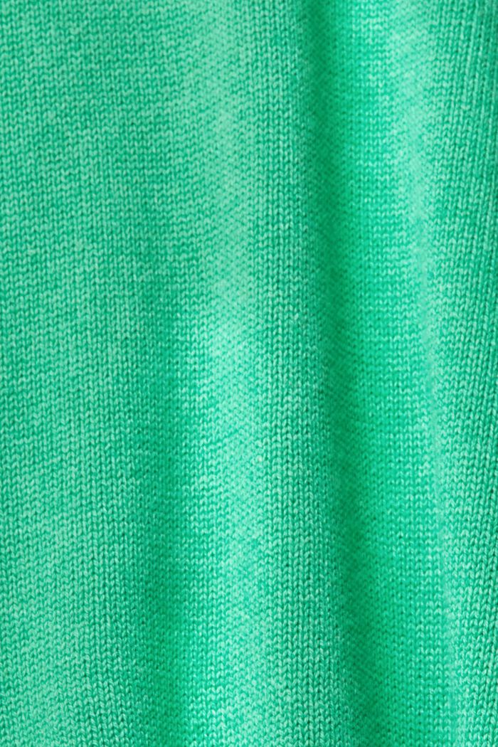 Stickad jumper av hållbar bomull, GREEN, detail image number 1