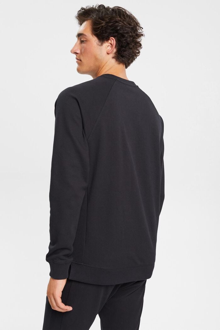 Sweatshirt med struktur, BLACK, detail image number 3