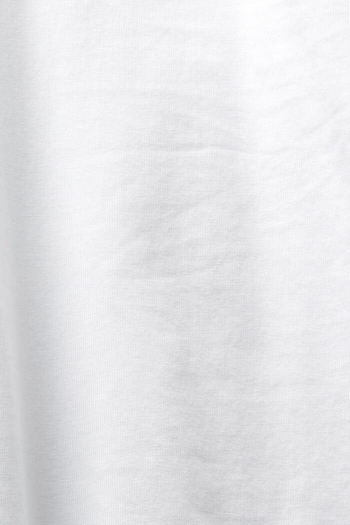 T-shirt i jersey med farfarsringning, WHITE, detail image number 5