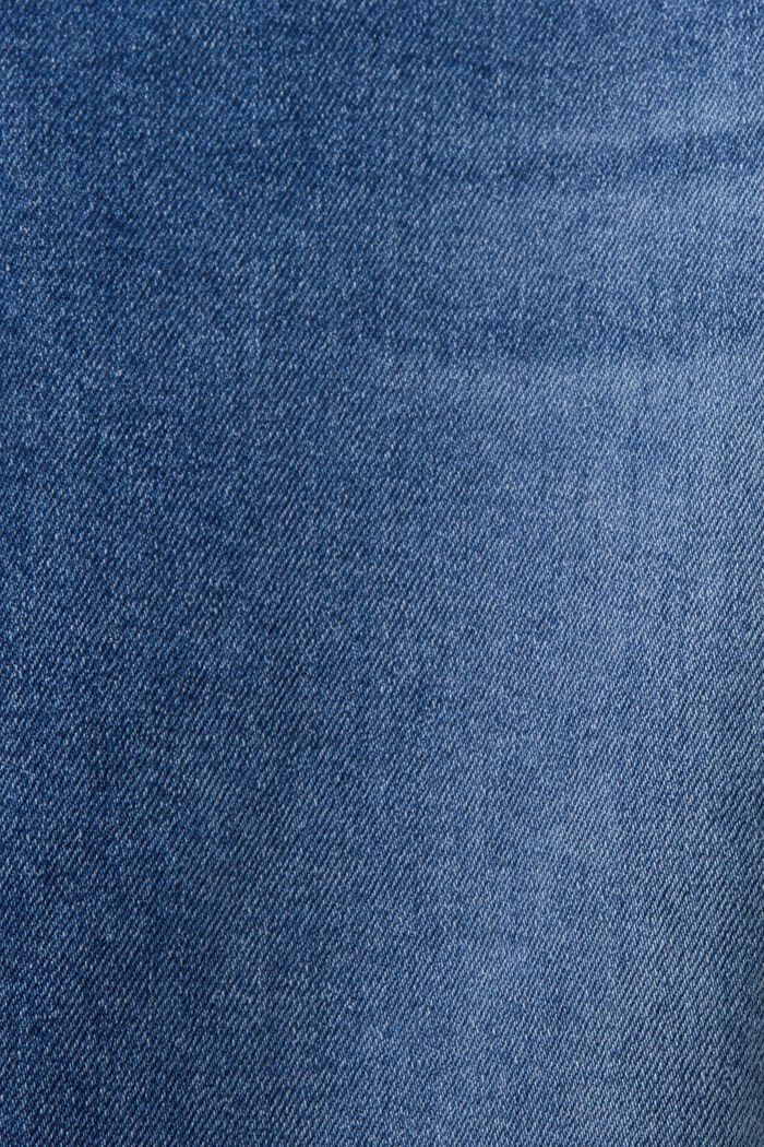 Raka jeans med medelhög midja, BLUE MEDIUM WASHED, detail image number 7