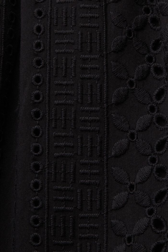 Broderad kjol, LENZING™ ECOVERO™, BLACK, detail image number 5