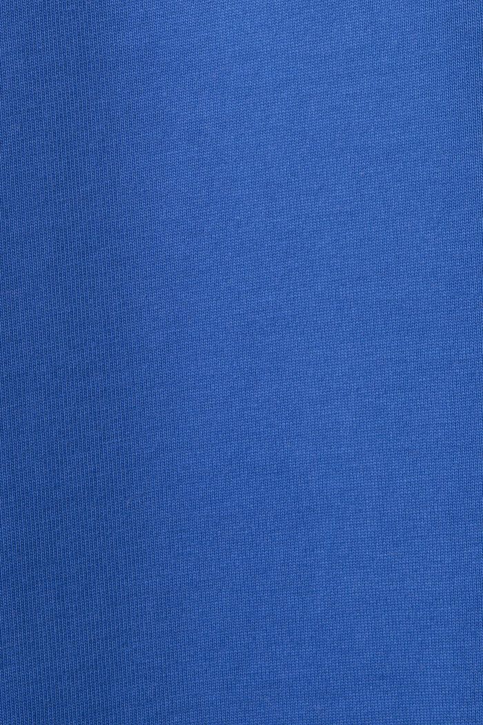 T-shirt i bomullsjersey med logo, unisexmodell, BRIGHT BLUE, detail image number 7