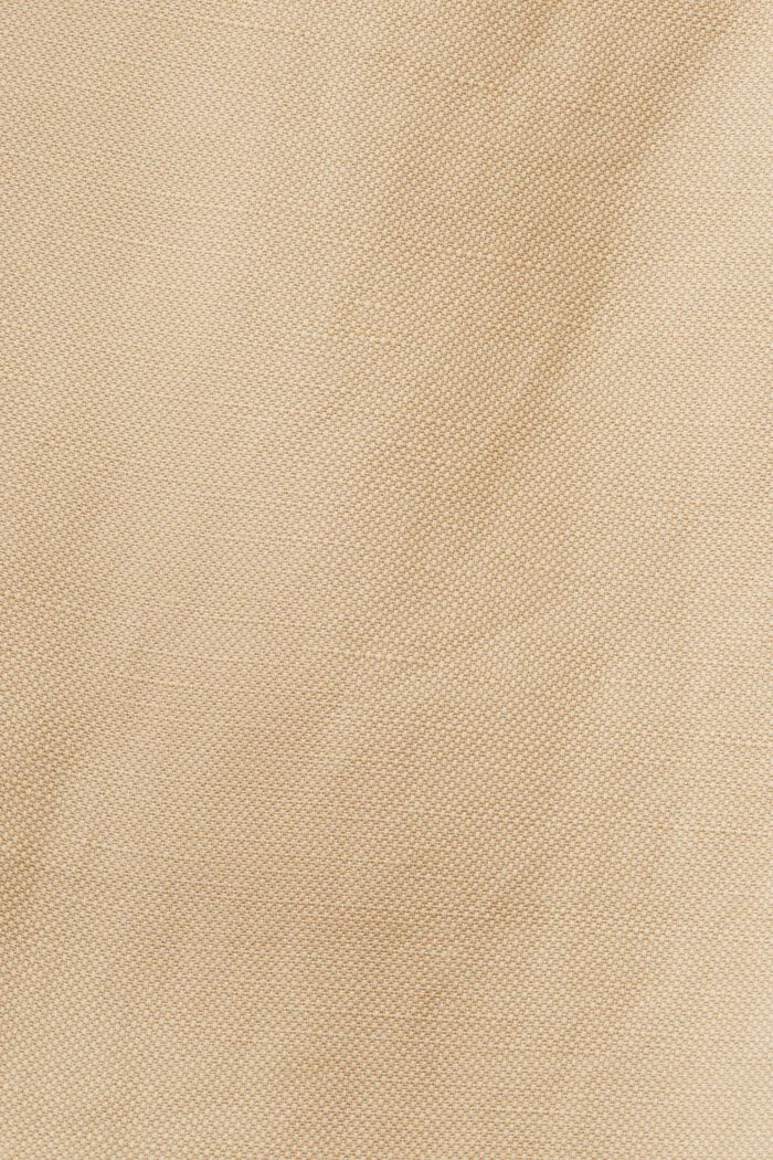 Pull-on shorts, linneblandning, SAND, detail image number 5