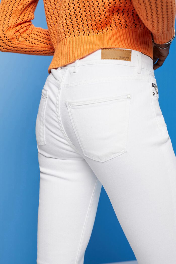 Jeans med dragkedjedetalj, WHITE, detail image number 4