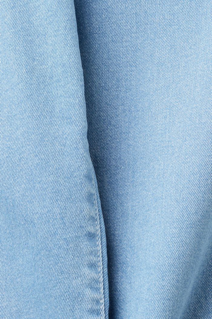 Smala jeans med medelhög midja, BLUE LIGHT WASHED, detail image number 6