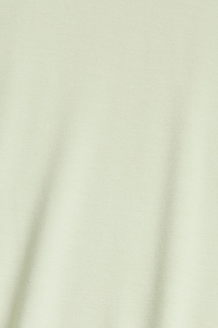 T-shirt med ryschdetaljer, LENZING™ ECOVERO™, PASTEL GREEN, detail image number 4