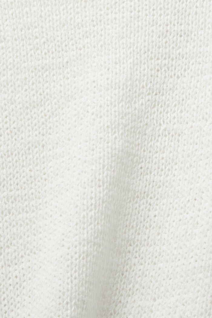 Löst stickad tröja, OFF WHITE, detail image number 5