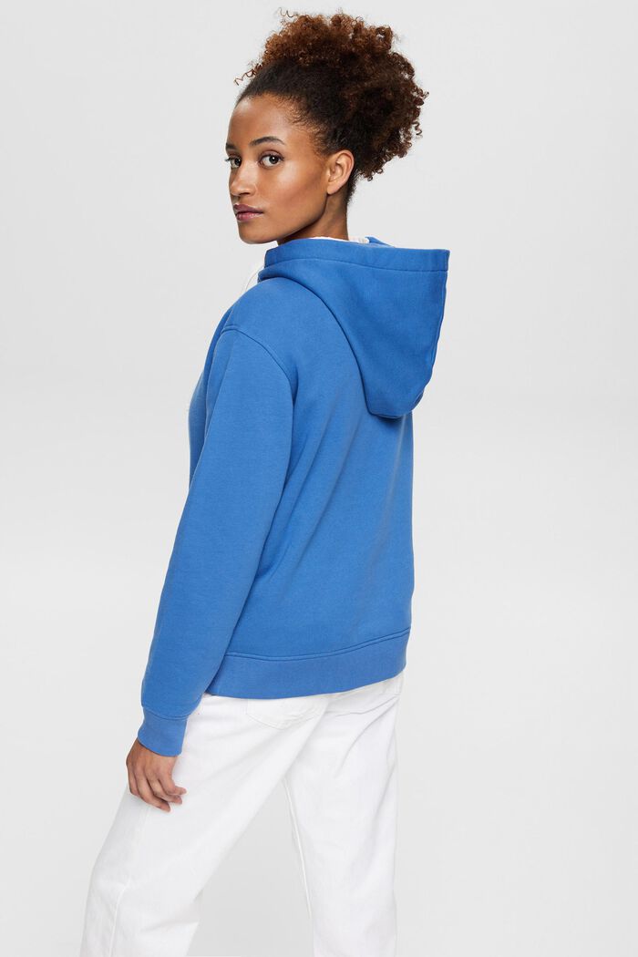 sweatshirt med huva, BLUE, detail image number 4