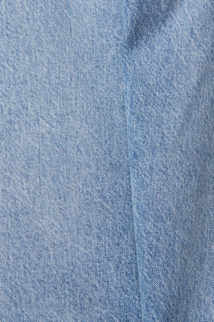 Dad-jeans i bomull, BLUE LIGHT WASHED, detail image number 7