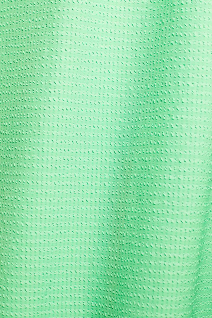 Texturerad långärmad skjorta, CITRUS GREEN, detail image number 4