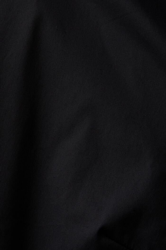 Skjortblus i poplin, BLACK, detail image number 4