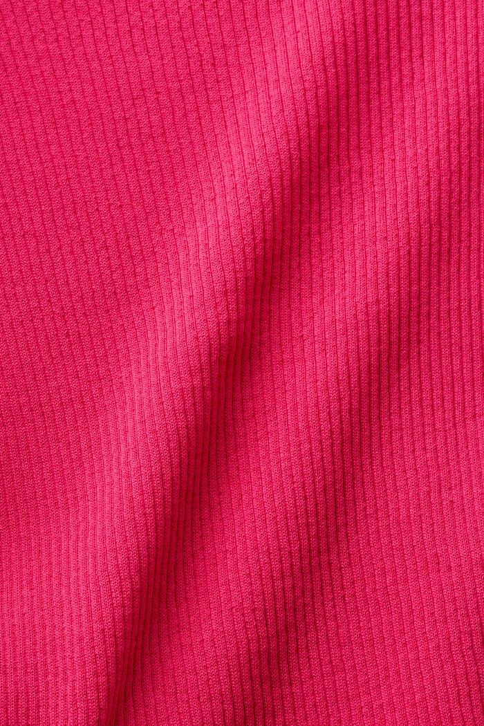 Sömlös kortärmad tröja, PINK FUCHSIA, detail image number 4