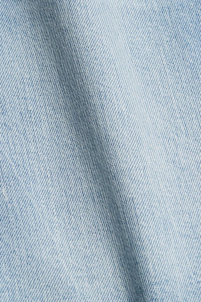 Jeansshorts i 100% ekologisk bomull, BLUE LIGHT WASHED, detail image number 4