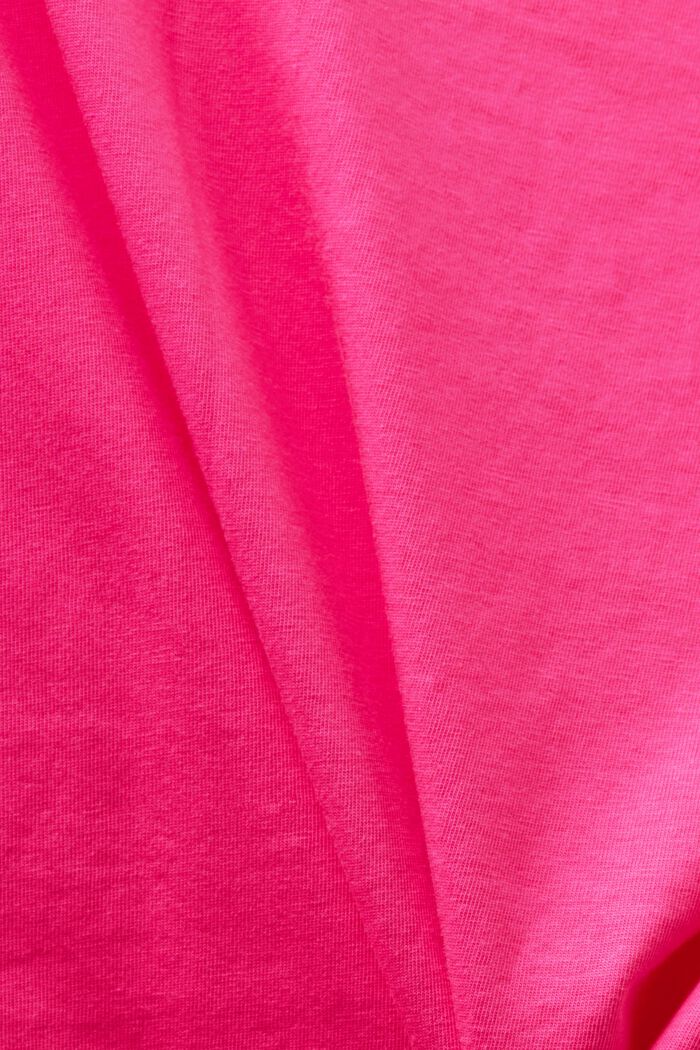V-ringad T-shirt, PINK FUCHSIA, detail image number 4