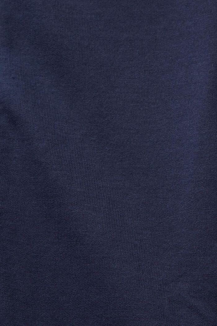 Sportig cardigan i sweatshirttyg, NAVY, detail image number 4