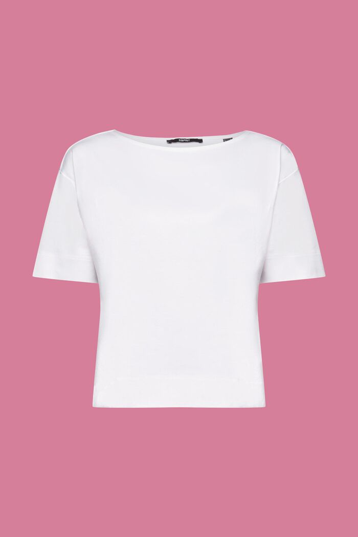 Boxformad T-shirt, TENCEL™, WHITE, detail image number 6