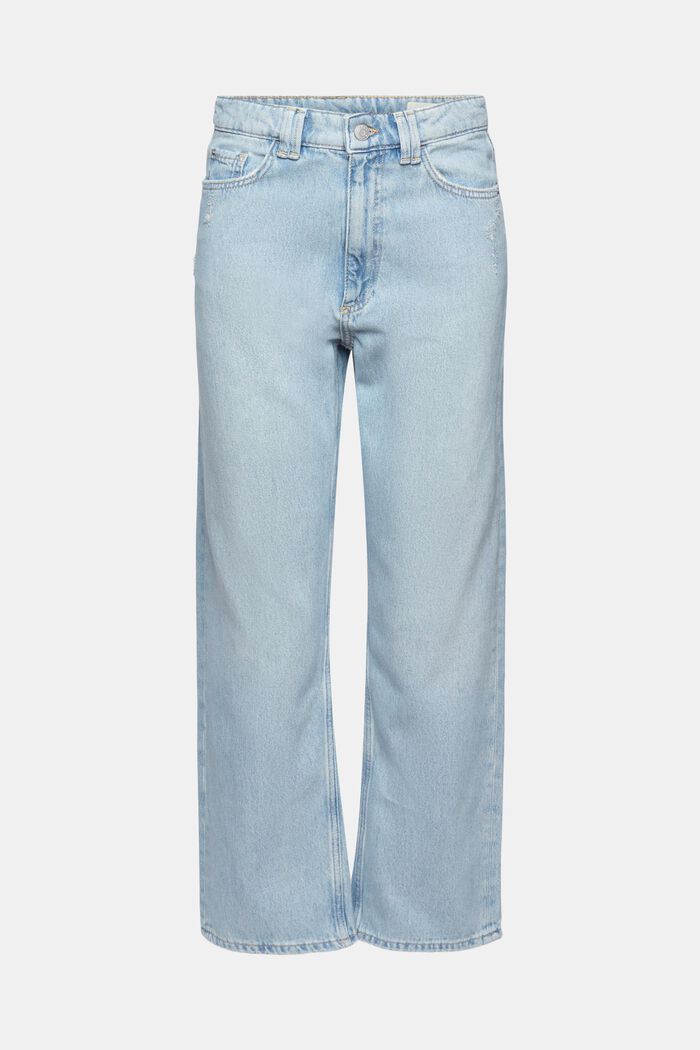 Jeans med slitna effekter, BLUE LIGHT WASHED, detail image number 2